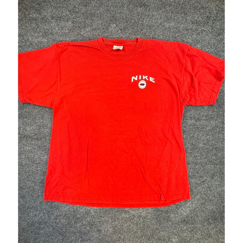 Vintage Nike Basketball‎ T Shirt Red Made in USA XL Mens Graphic Tee 90s 00s